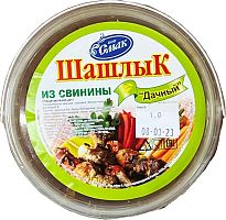 Шашлык свиной "Дачный" 1кг ведро